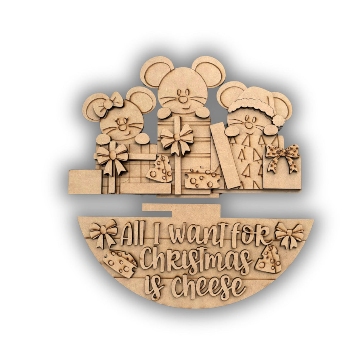 Fuoriporta banner intercambiabile  con topi (Copia) Out of the Wood