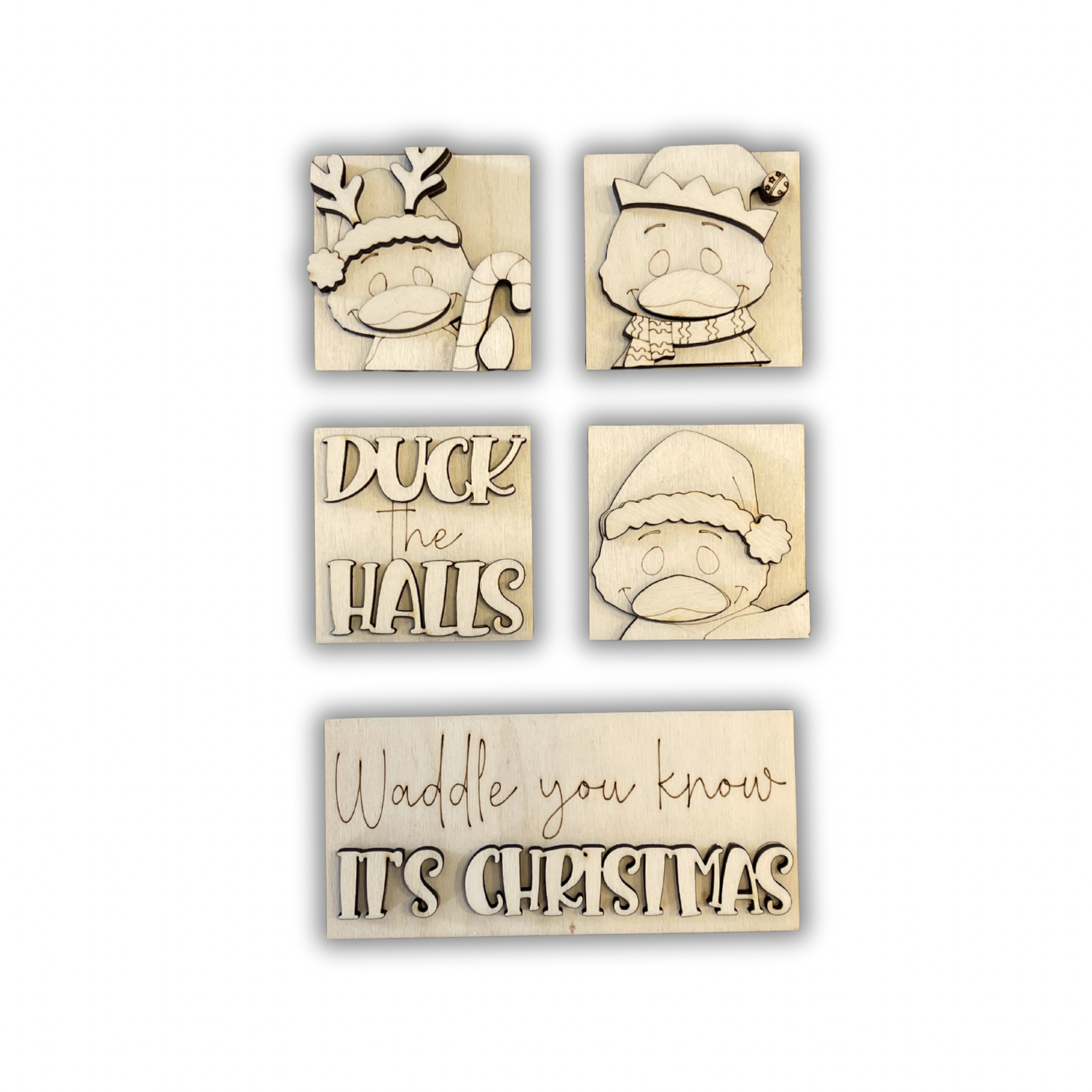 Set papere  natale inserti quadrati piccoli 6x6 Out of the Wood
