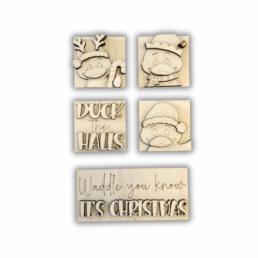 Set papere  natale inserti quadrati piccoli 6x6 Out of the Wood