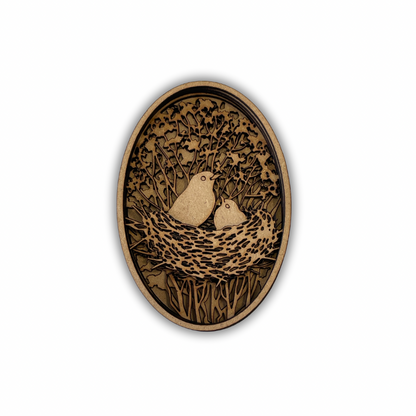 Coppia Sialia su nido Out of the Wood
