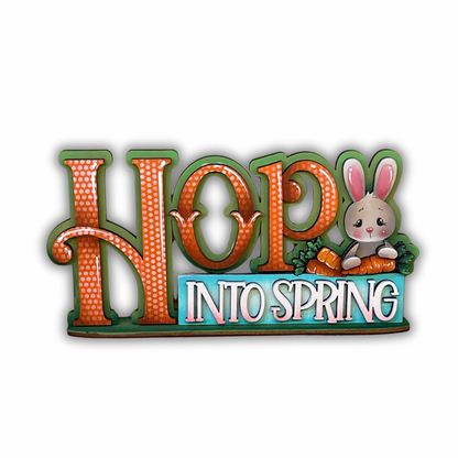 Scritta Hop con cestino