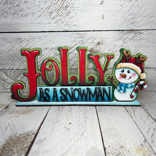 Scritta “Jolly” Out of the Wood