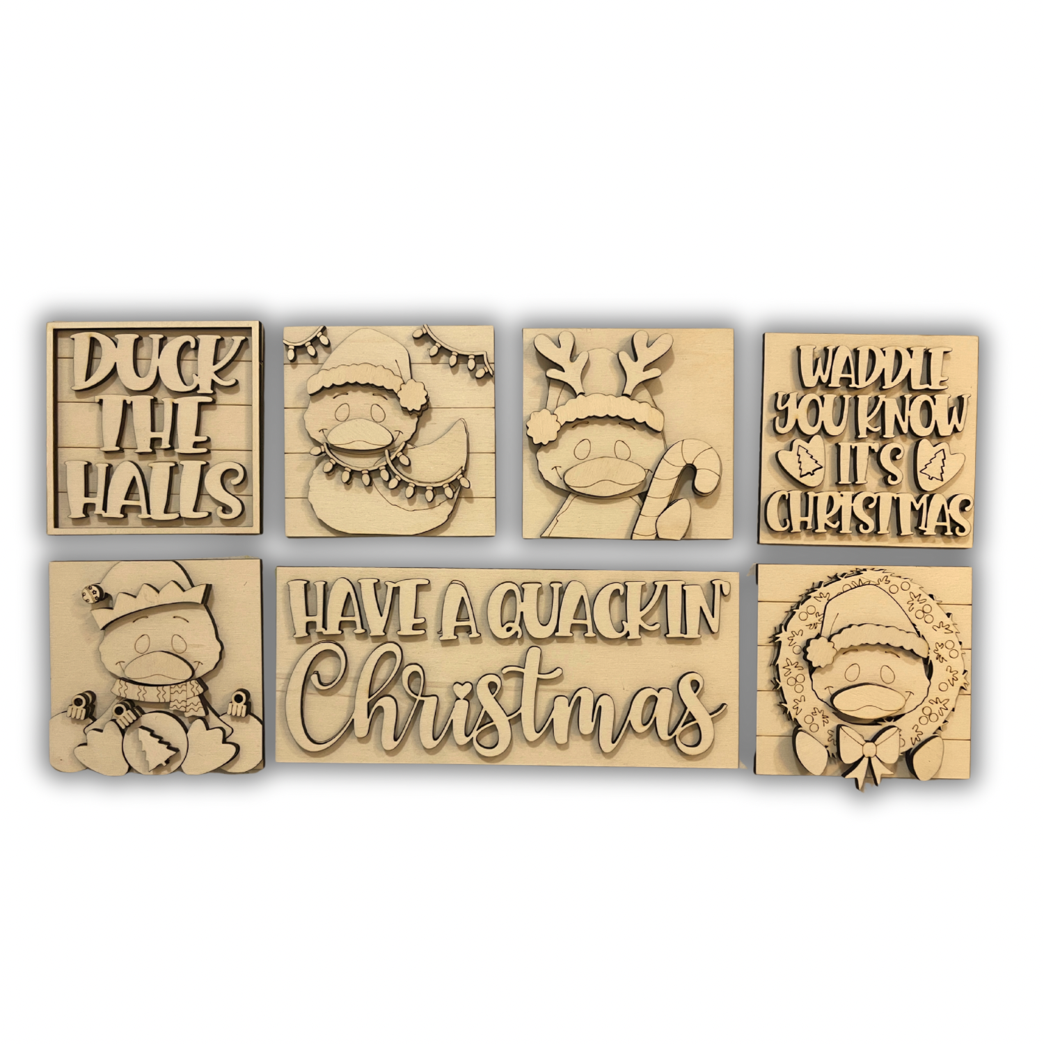 Set papere Natalizie  inserti quadrati grandi 10x10 Out of the Wood