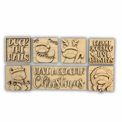 Set papere Natalizie  inserti quadrati grandi 10x10 Out of the Wood