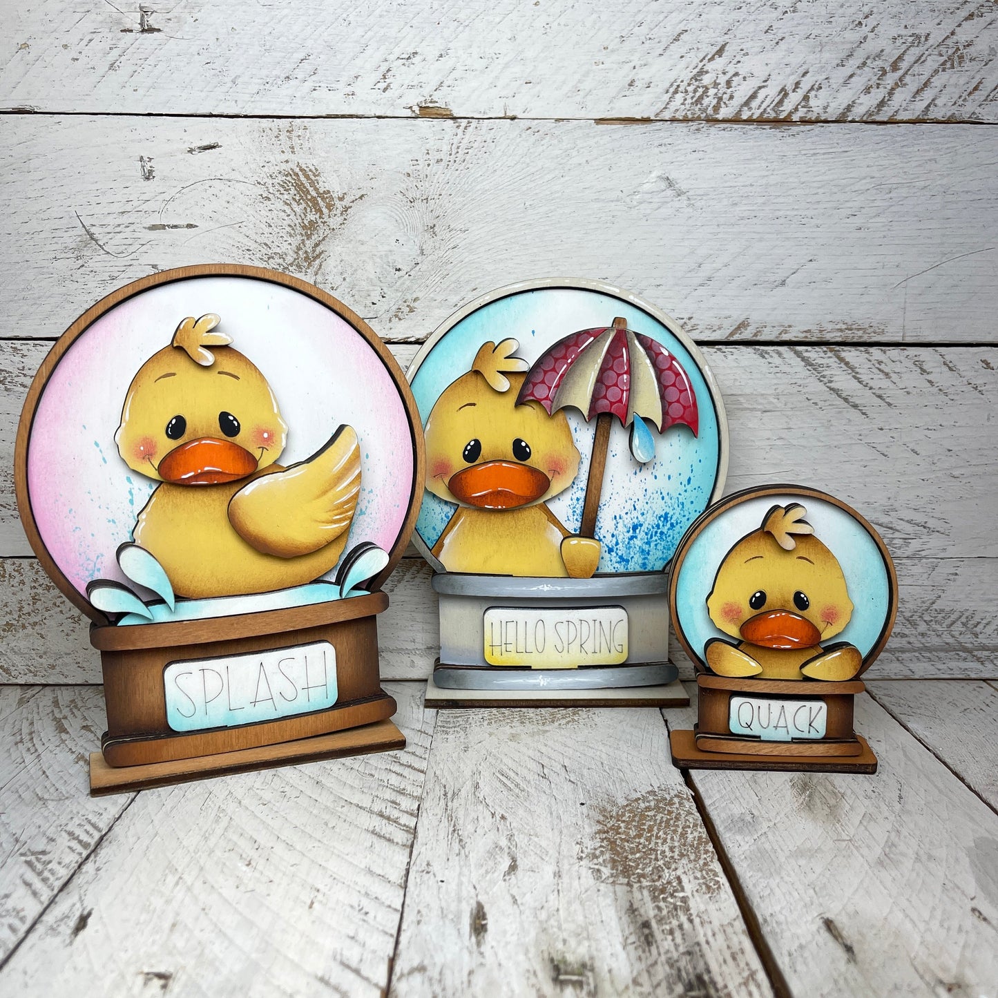 Sagoma papere primavera per Snow globe intercambiabile Out of the Wood