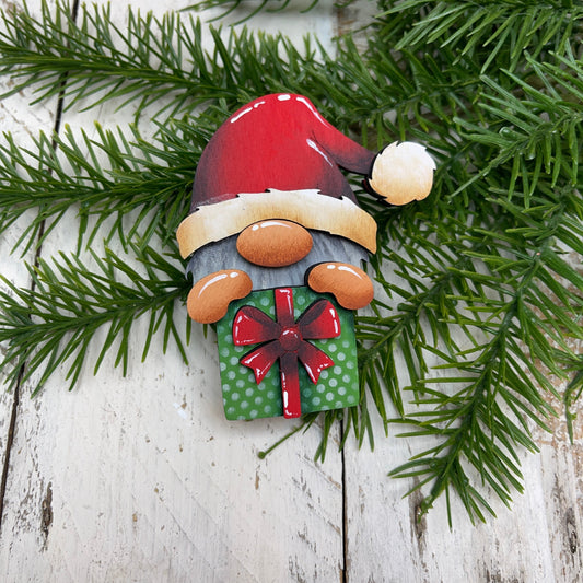 Segnaposto gnomo con pacco regalo Out of the Wood