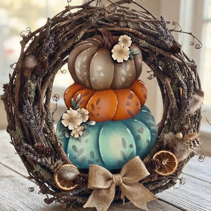 Sagoma tre zucche decor Out of the Wood