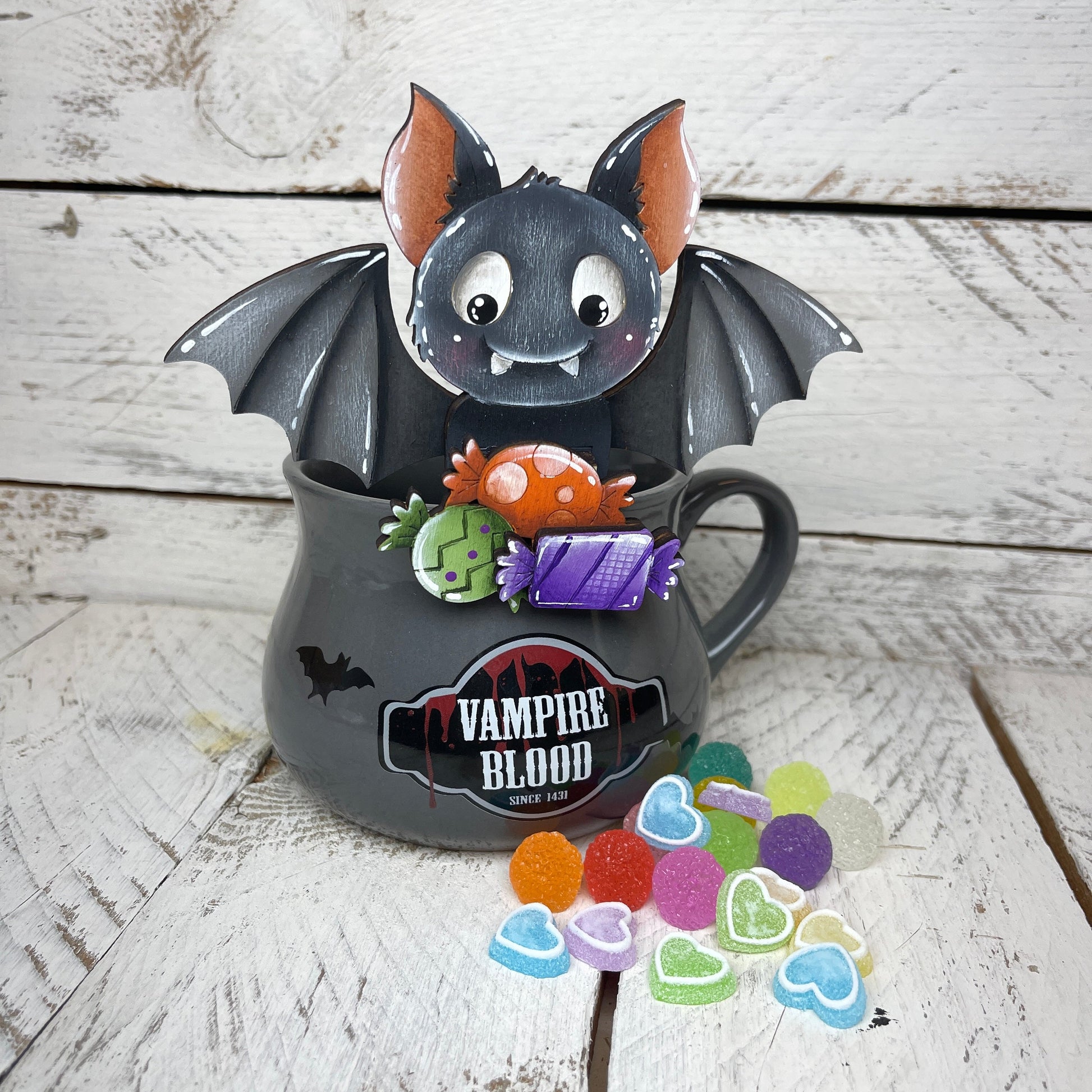 Segnaposto pipistrello con caramelle Out of the Wood
