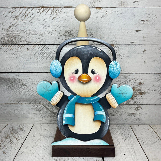 Sagoma per porta scottex pinguini natalizzi Out of the Wood