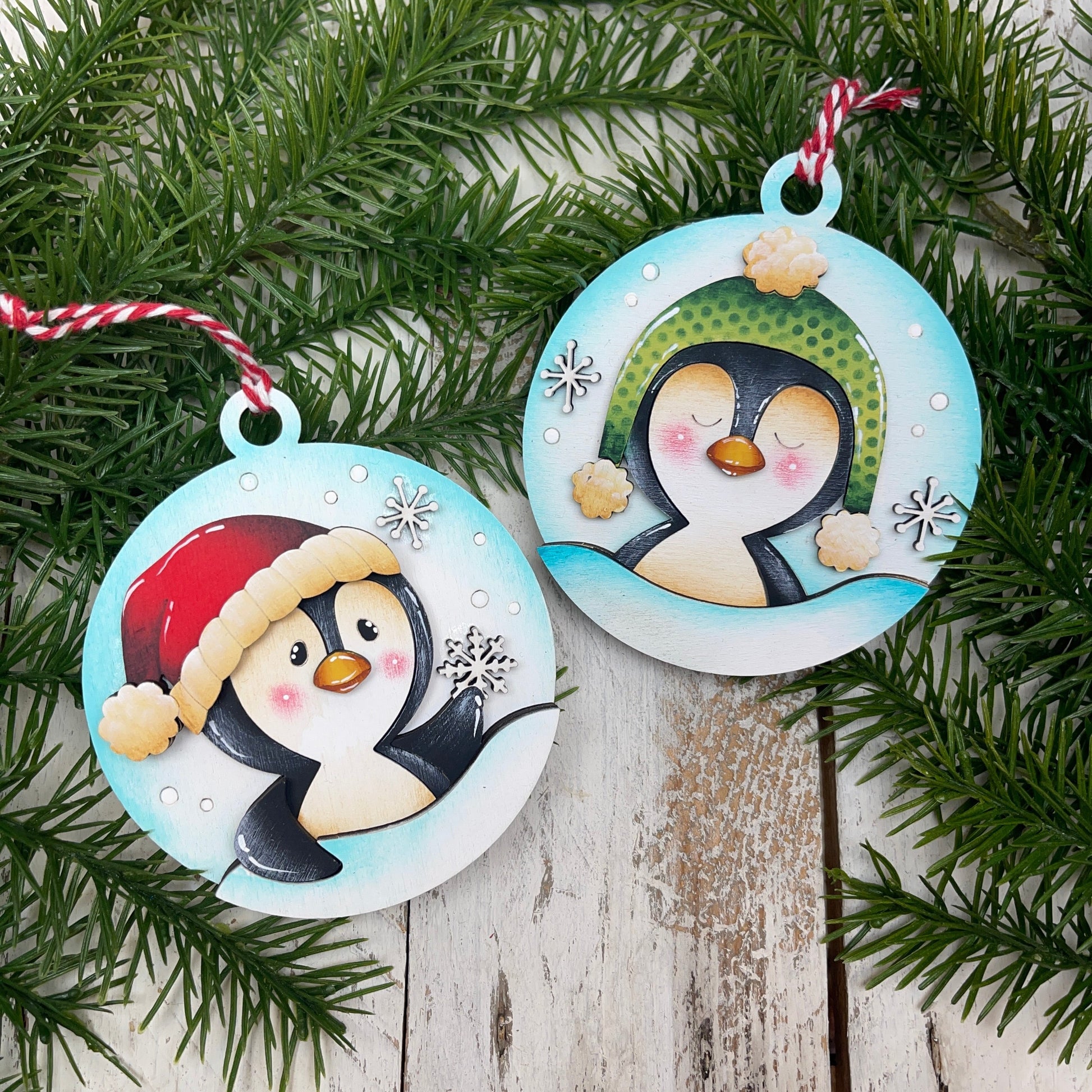 (Copia) Ornament pinguino Out of the Wood