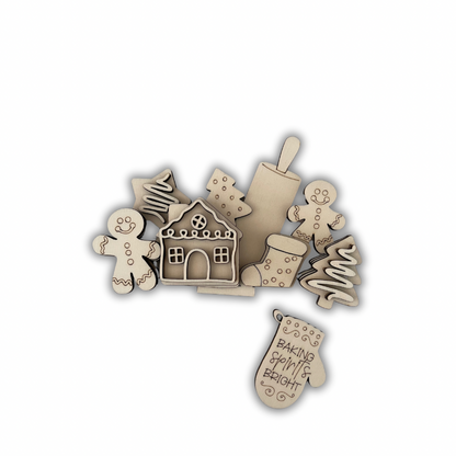 Pannello intercambiabile con biscotti natalizzi Out of the Wood