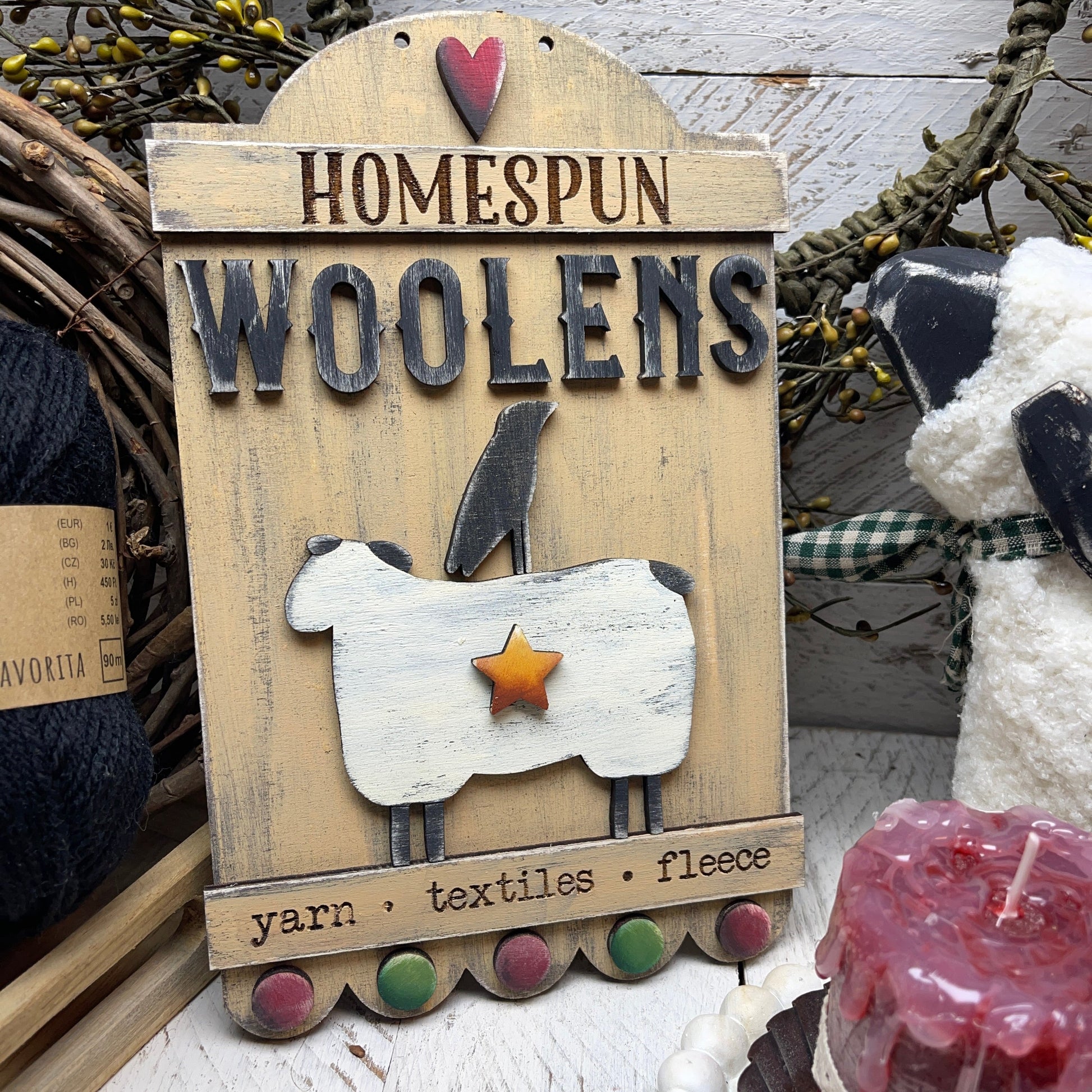 Targa primitive homespun woolens Out of the Wood
