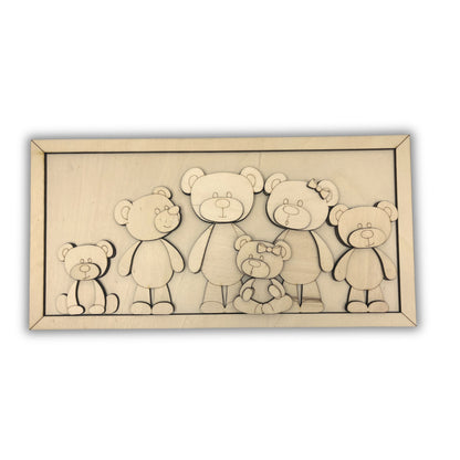 Amici orsi su cornice Out of the Wood