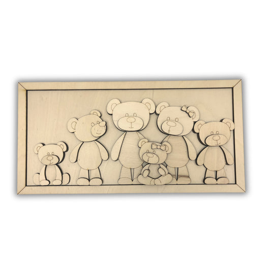 Amici orsi su cornice Out of the Wood