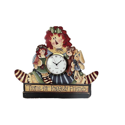 Raggedy friends clock Out of the Wood