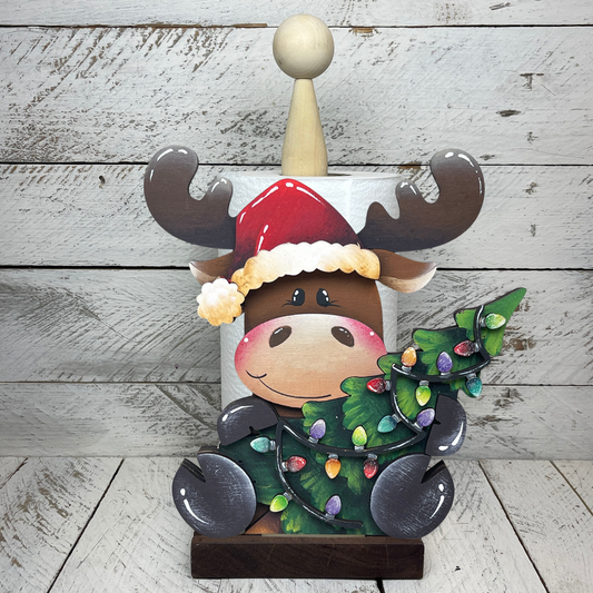 Sagoma per porta scottex alce con albero Out of the Wood