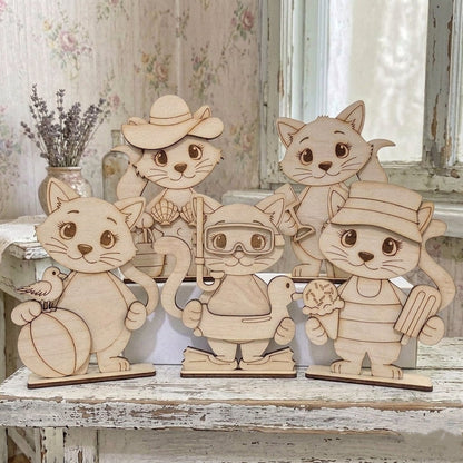 Gatti Estate  con piedistallo Out of the Wood