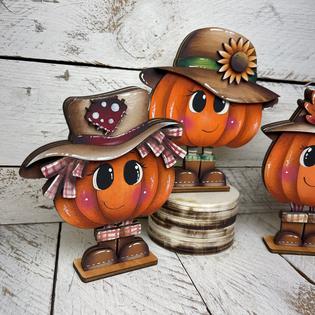Fall pumpkin peaple Out of the Wood