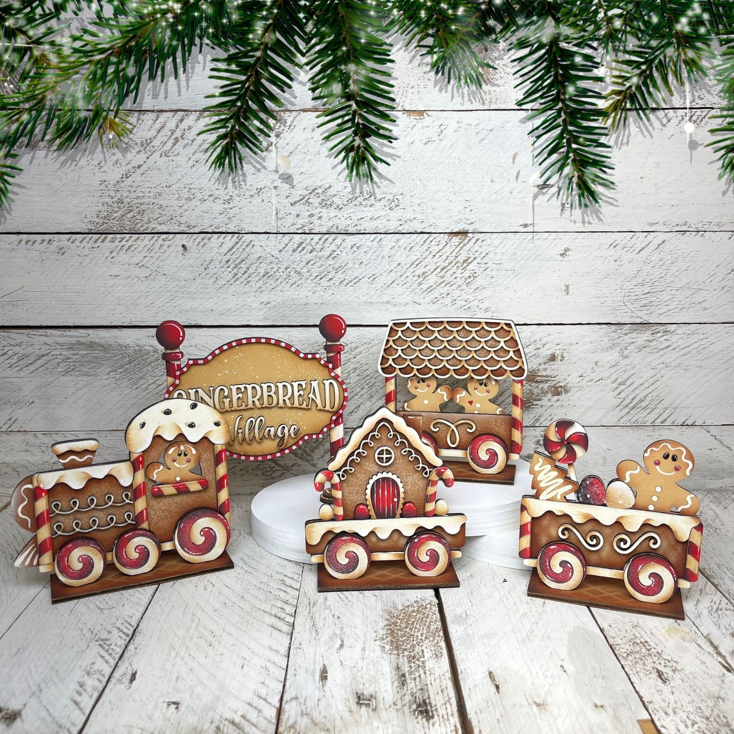 Insegna gingerbread village Out of the Wood