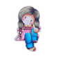 Bambina seduta SOPRAPORTA Out of the Wood