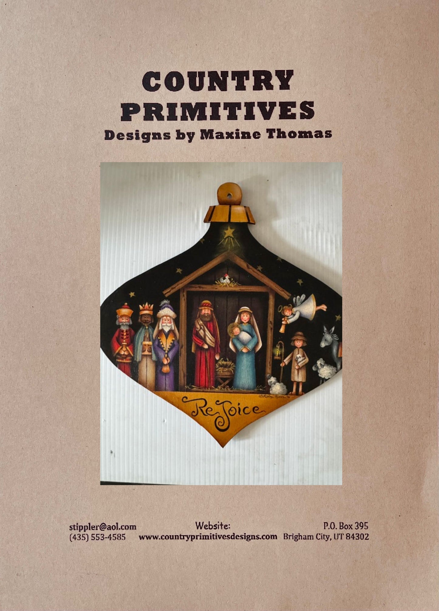 CARTAMODELLO  -pattern -“Rejoice Nativity ” by Maxine Thomas Out of the Wood