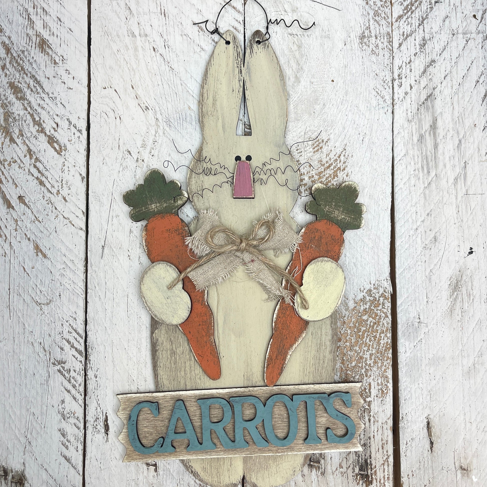 Primitive Carrot Bunny Out of the Wood