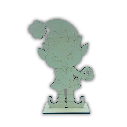 Elfo con candy cane in mano Out of the Wood