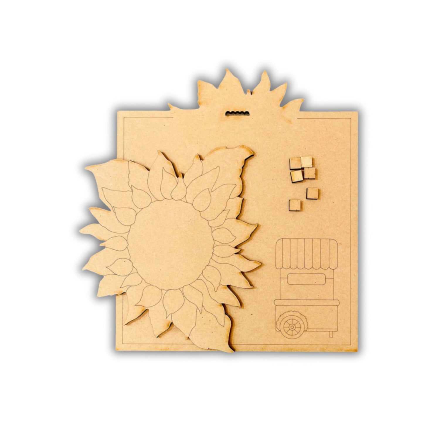 Be like the sunflower plaque Out of the Wood