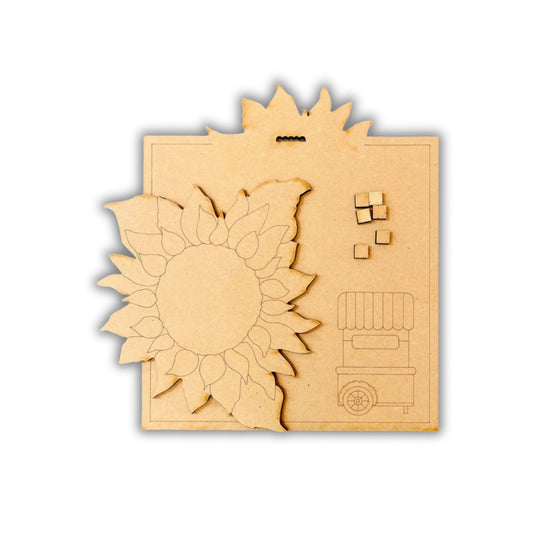 Be like the sunflower plaque Out of the Wood