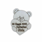Targhetta orso con cuore personalizzabile Out of the Wood