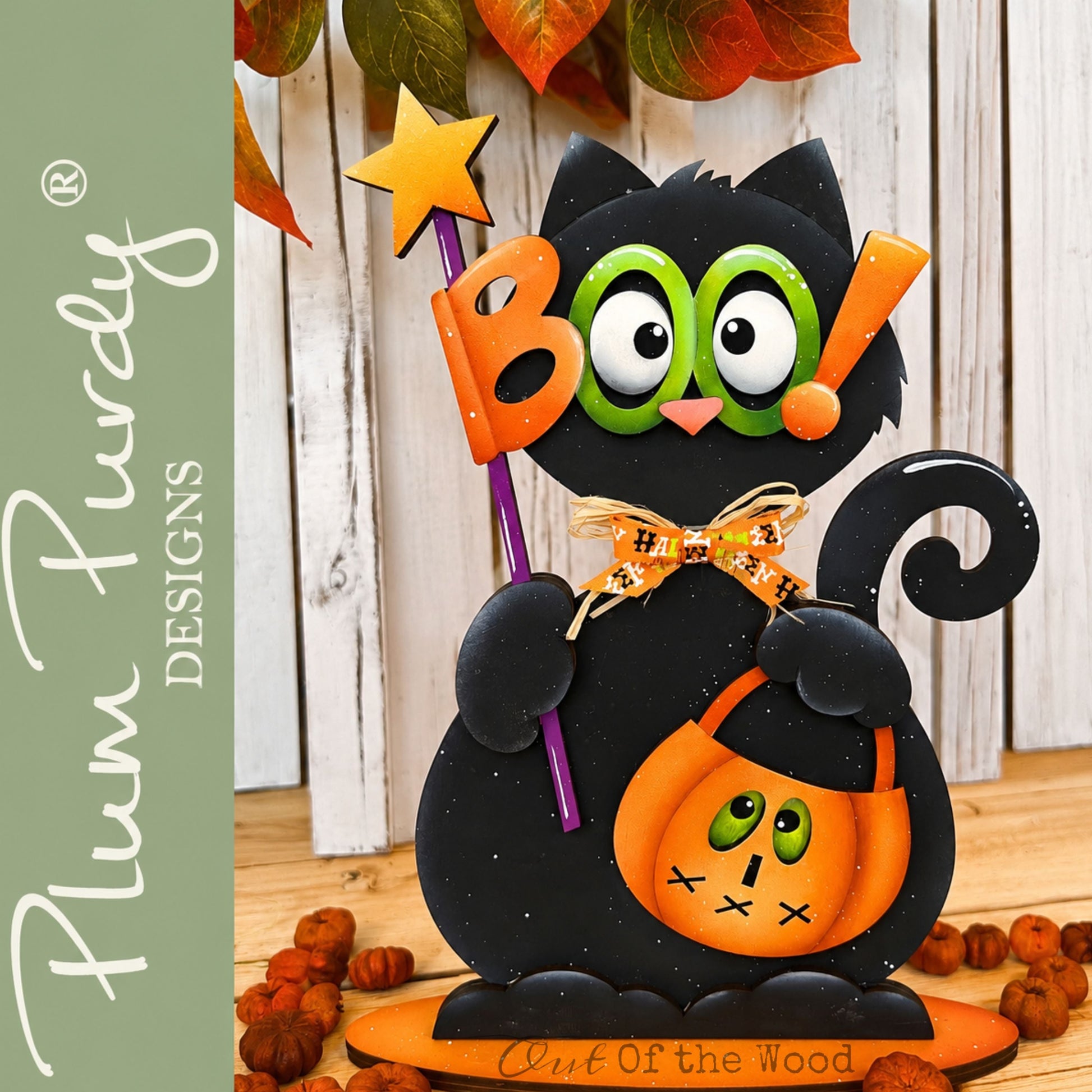 Gatto Halloween Out of the Wood
