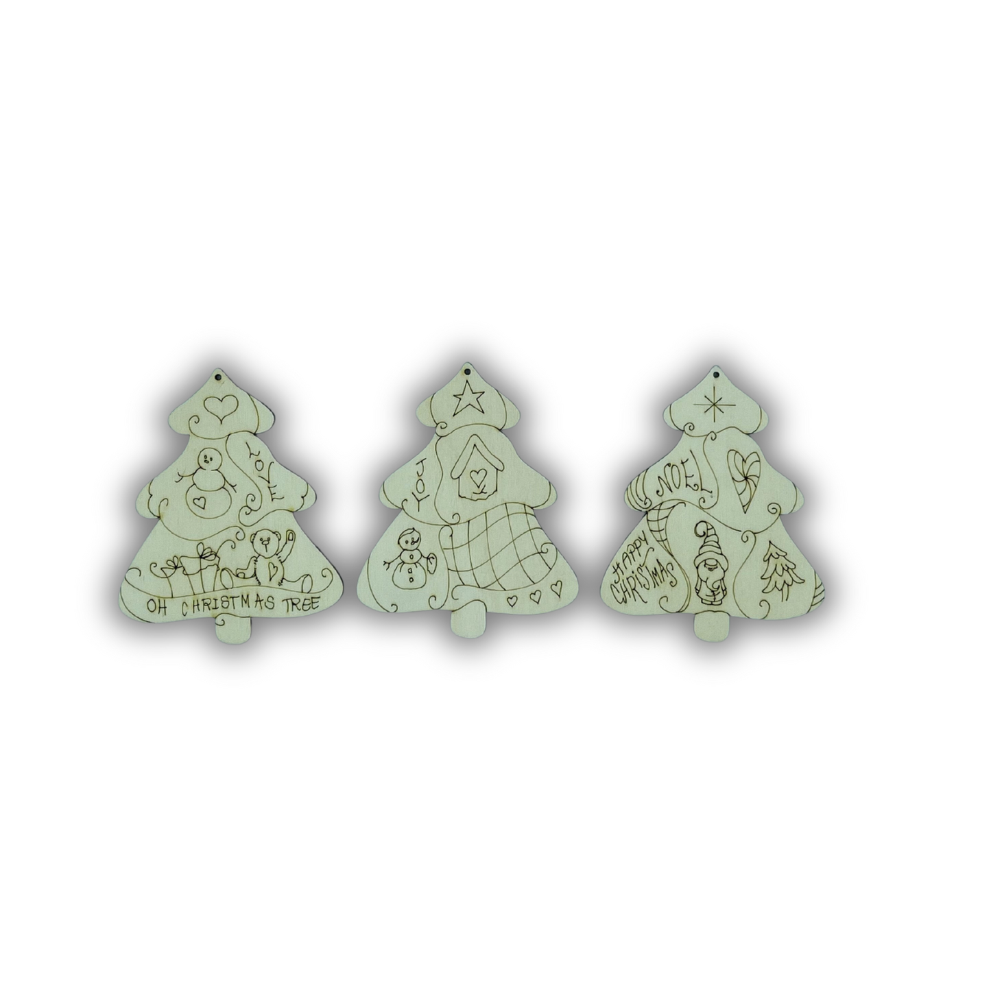Festive ornament trio free extra linedraw Out of the Wood