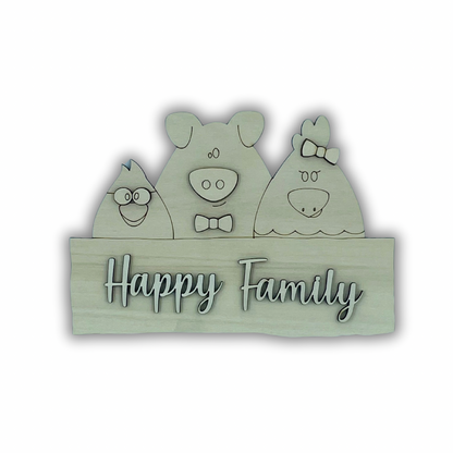 Happy Family (3 animali) Out of the Wood