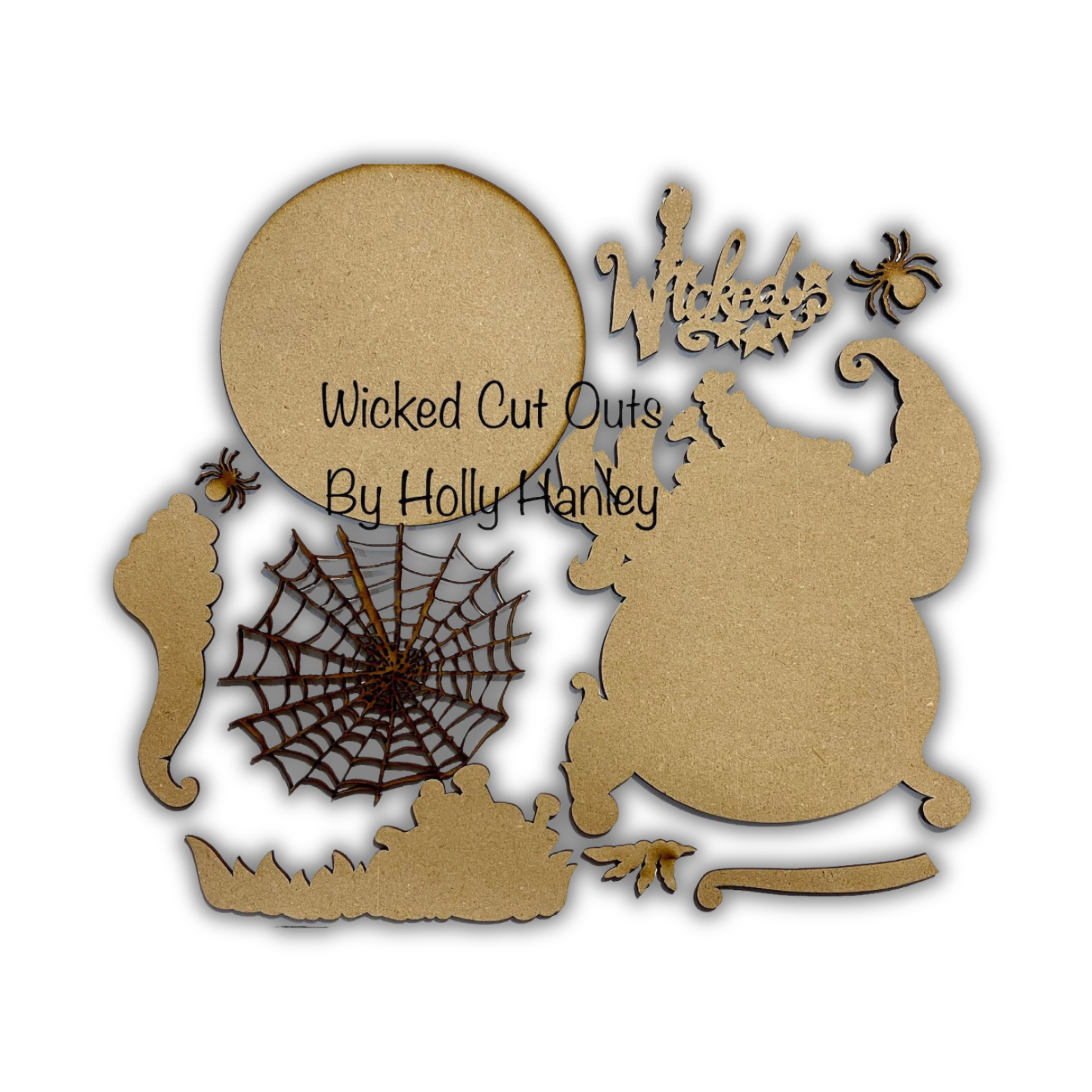 Witched ornament  con accessori ( Holly Hanley design) Out of the Wood
