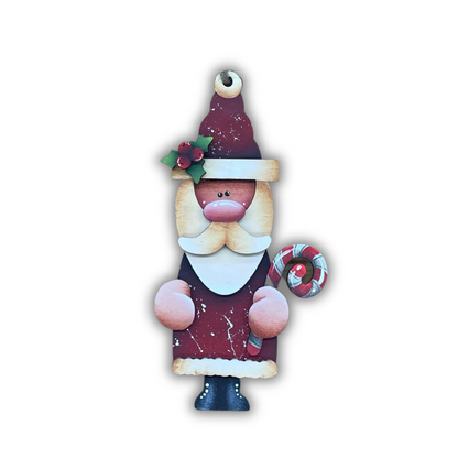 Kit Santa ornaments Out of the Wood