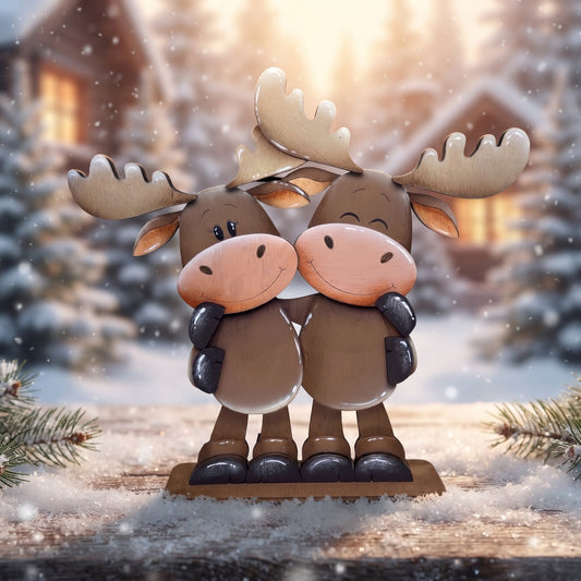 Moose hugs Out of the Wood
