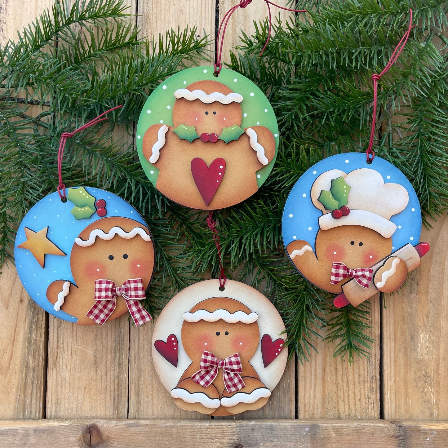 Sweet gingerbread ornament Out of the Wood