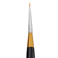 KINGART® Original Gold® 9000M Round Mini Handle Micro Detail Series, Premium Golden Taklon Multimedia Artist Brushes Out of the Wood