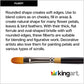 KINGART® Original Gold® 9500 Filbert Series, Premium Golden Taklon Multimedia Artist Brushes, Out of the Wood