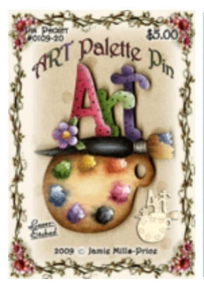 Art palette pin - Out of the Wood