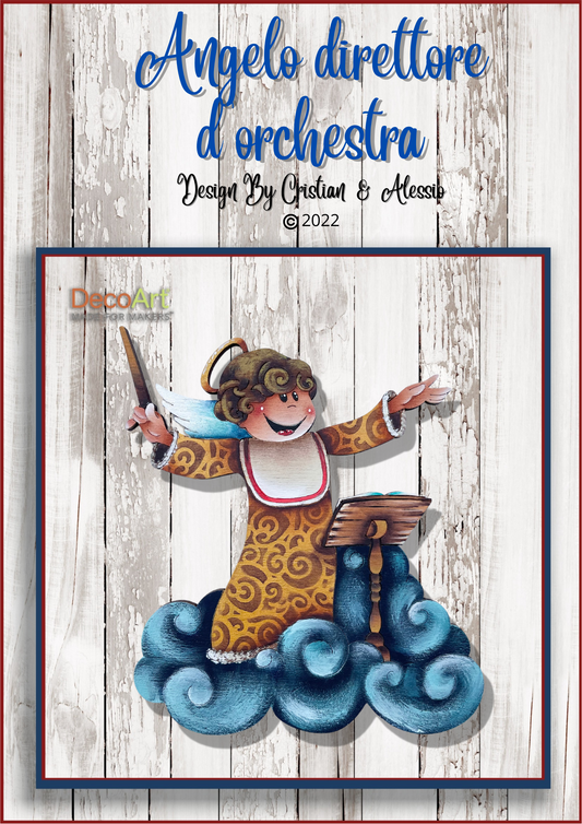 Cartamodello-Angelo direttore d'orchestra By Cristian & Alessio Out of the Wood