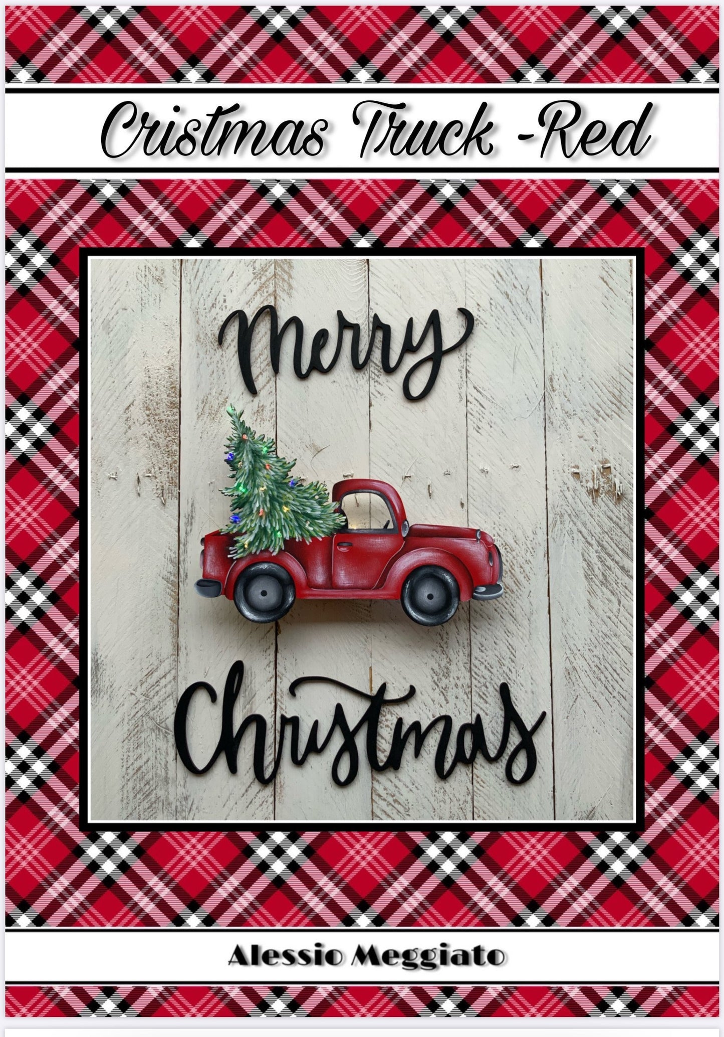 E-pattern Christmas Truck-Red ( italiano) - Out of the Wood
