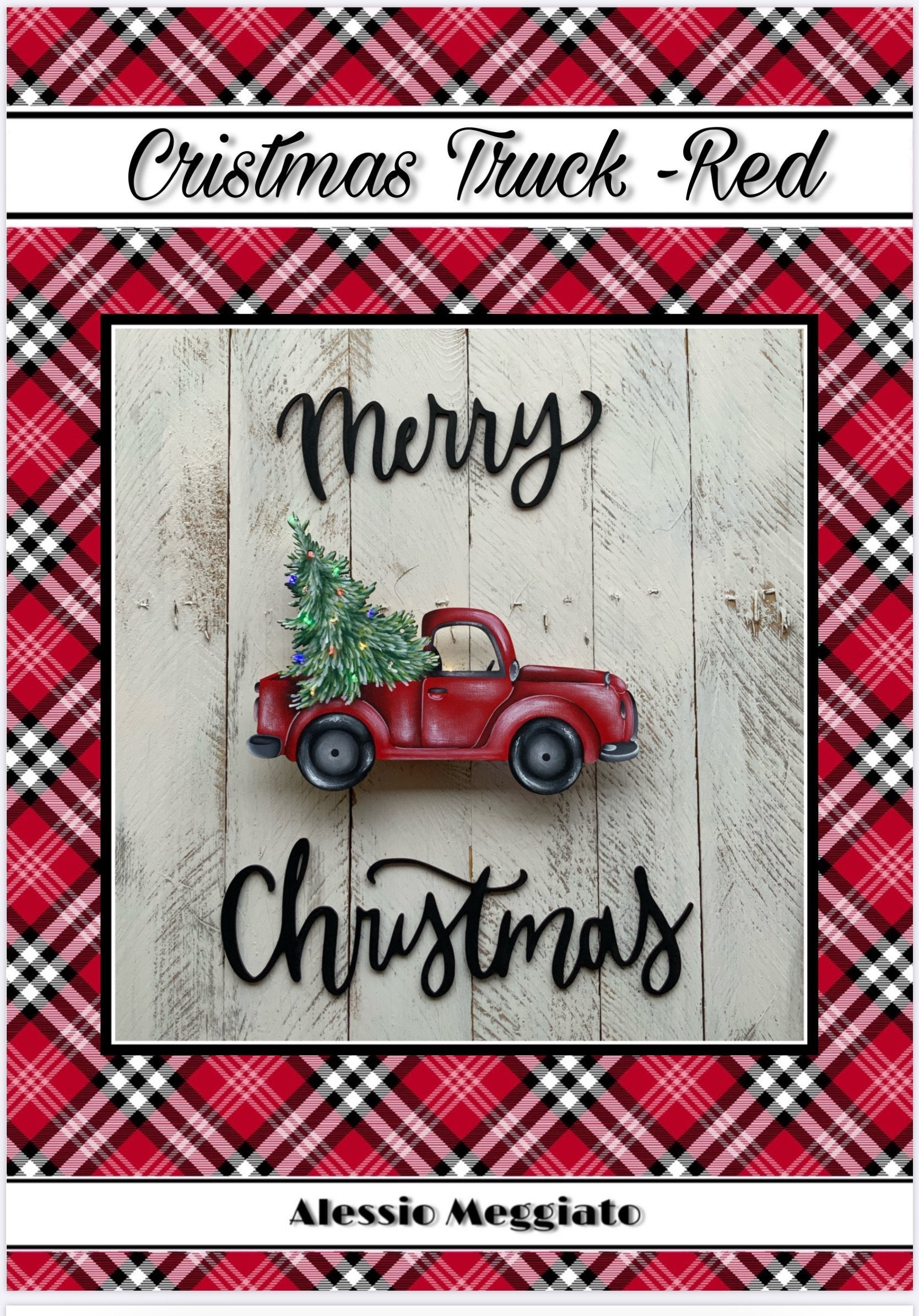 E-pattern Christmas Truck-Red ( italiano) - Out of the Wood