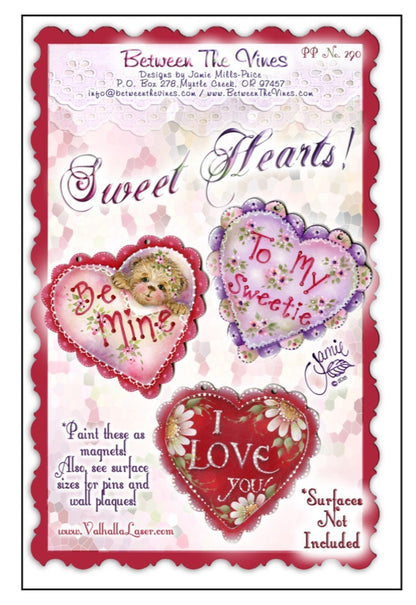 Kit Cuore 3 pz scaloppato Sweet Heart - Out of the Wood
