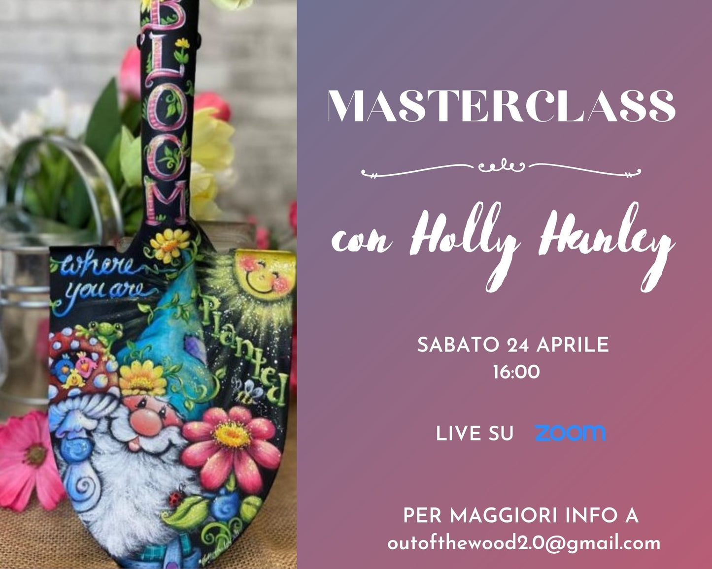 MASTERCLASS IN DIRETTA LIVE   CON HOLLY HANLEY - Out of the Wood