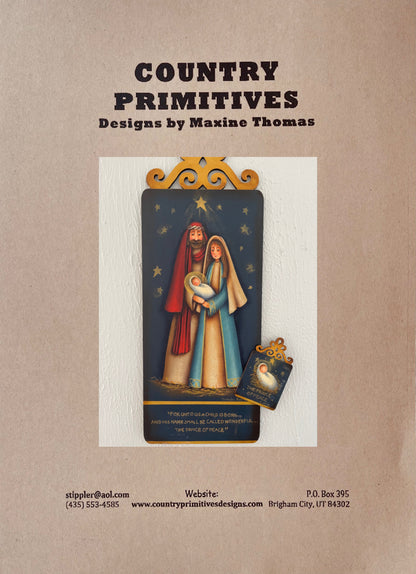 CARTAMODELLO -pattern-“Prince of peace “ (CON TRADUZIONE IN ITALIANO)by Maxine Thomas Out of the Wood