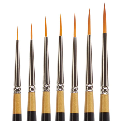 KINGART® Original Gold® 9050 Script Liner Series Premium Golden Taklon Multimedia Artist Brushes Out of the Wood