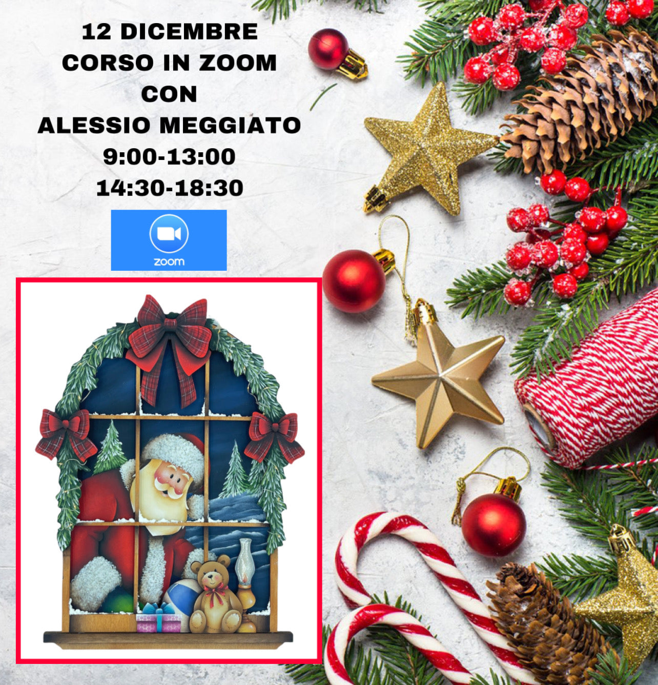 VIDEOZOOM REGISTRATA  CON ALESSIO MEGGIATO 12 DICEMBRE - Waiting for Santa Out of the Wood