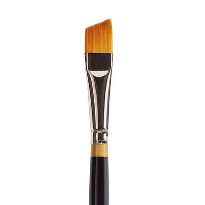 KINGART® Original Gold® 9400 Angle Shader Series, Premium Golden Taklon Multimedia Artist Brushes Out of the Wood
