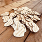 Targhetta cuore personalizzabile - Out of the Wood